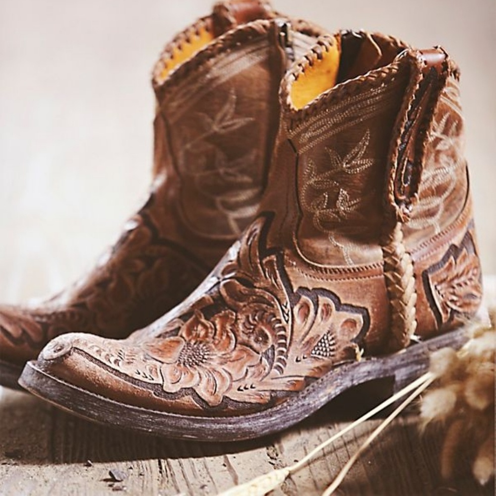 *sold* Free people Queenwood Western Boots - Picture 4 of 8